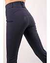 Rebel Rijbroek Highwaist Full Grip Navy