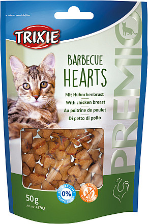 TRIXIE PREMIO Barbecue Hearts 50 gr