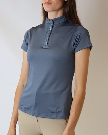 Montar Shirt Briella Tone In Tone Crystal Dove Blue