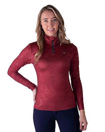 QHP Sportshirt Amina Bordeaux