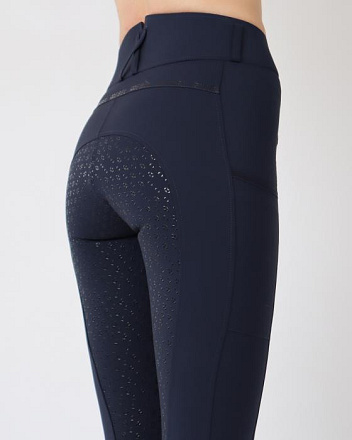 Rebel Rijbroek Highwaist Navy 