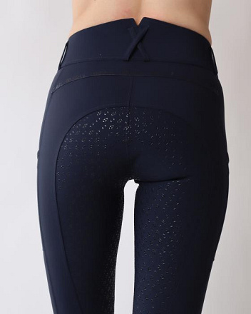 Rebel Rijbroek Highwaist Navy 