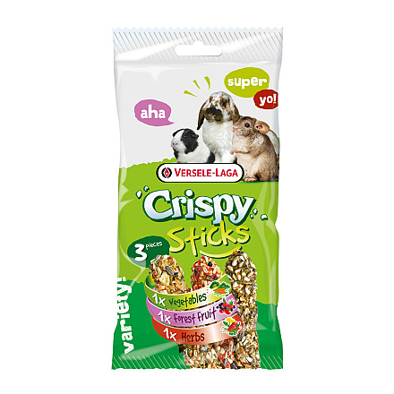 Versele-Laga Crispy Sticks Konijn Triple Variety Pack 3 x 55 gr