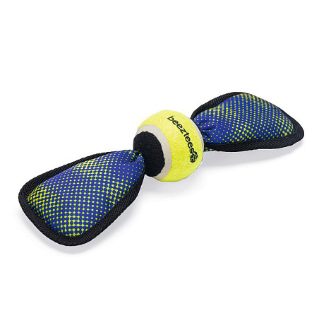 Beeztees Fetch Wing Tennisbal Blauw/Geel